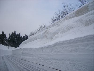 除雪着前